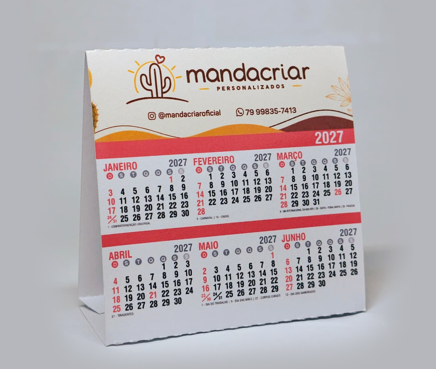Calendário de Mesa